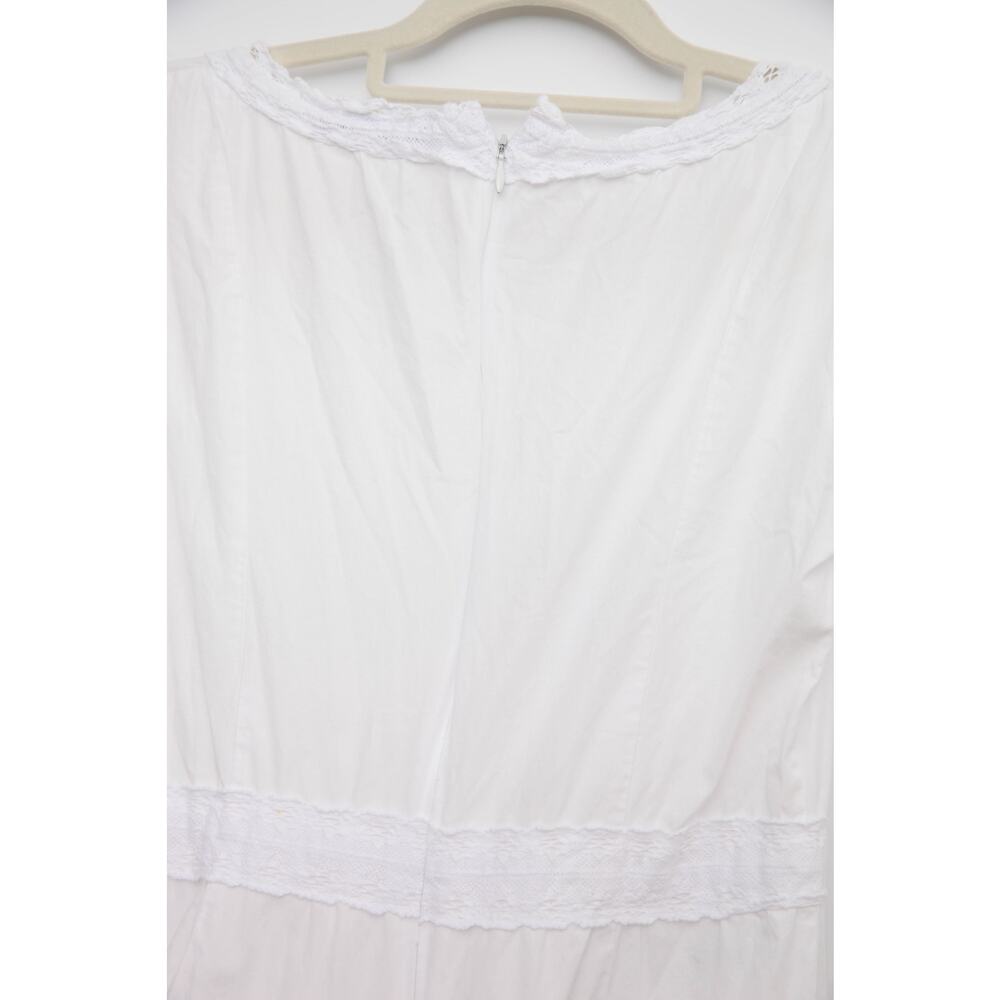 Samantha Sipos Vintage Petticoat Midi Dress in White Size 2 - Picture 9 of 10